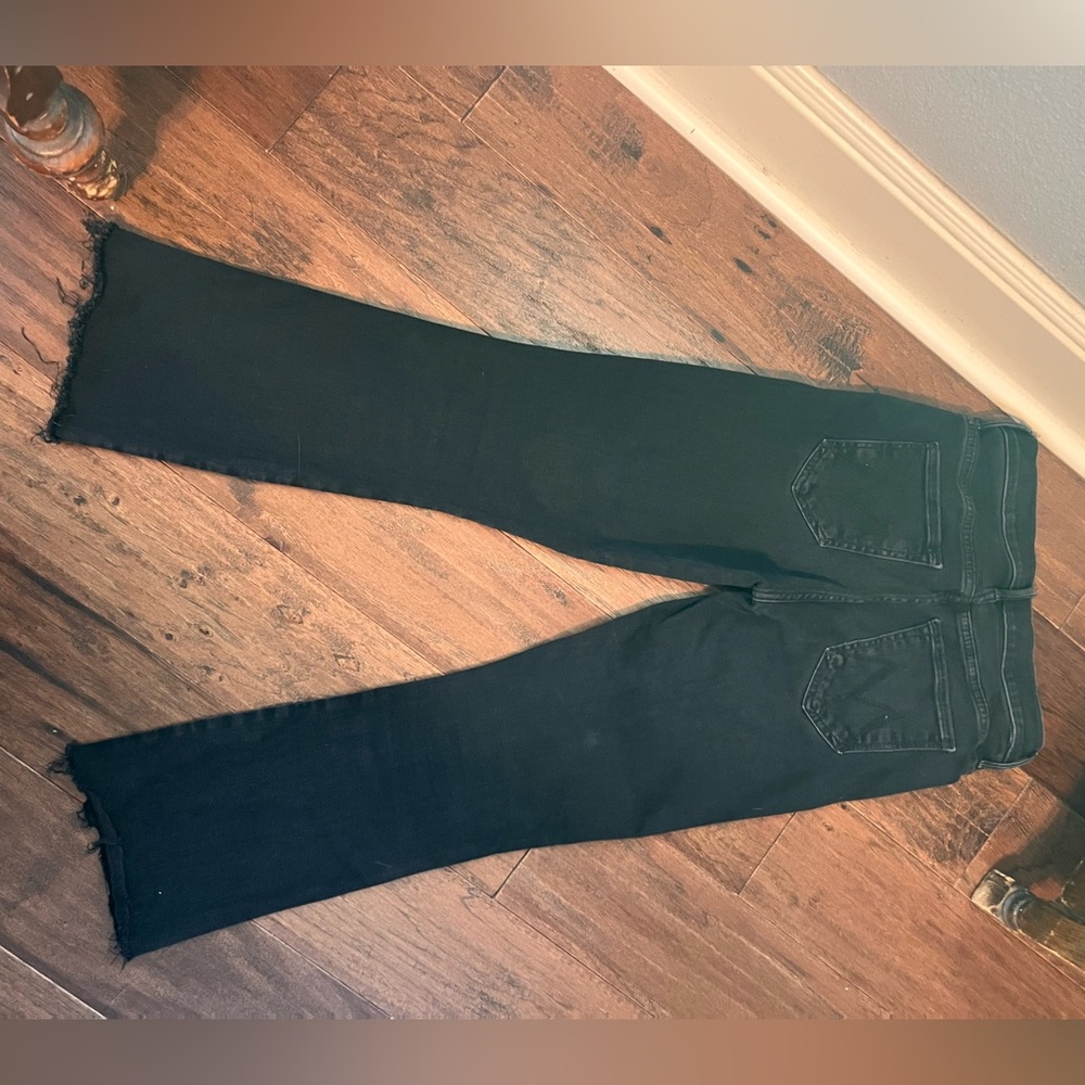 MOTHER Black Jeans. Mother Insider Coin Fray - Picture 4 of 10